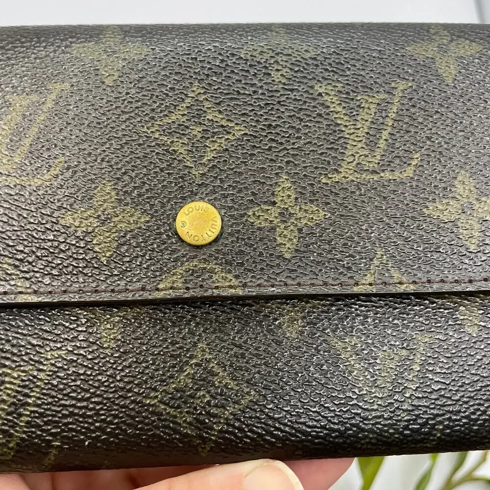 Louis Vuitton Long Sarah Large Monogram Canvas Wallet Vintage - Picture 2 of 16